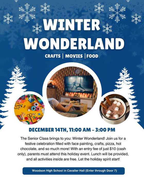 Senior Class fundraiser - Winter Wonderland December 14th 11am