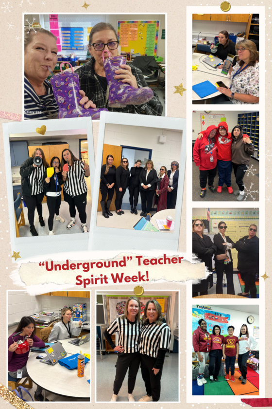 underground spirit week photo collage