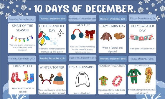 10 Days of December graphic