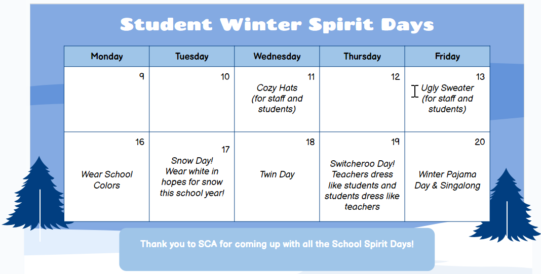 Winter Spirit Week