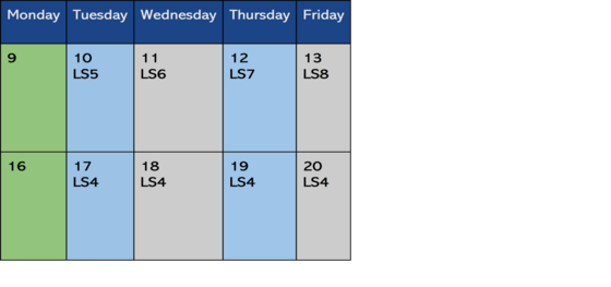 bell schedule