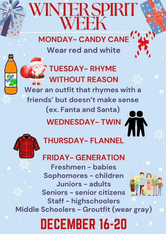 2024 winter spirit week