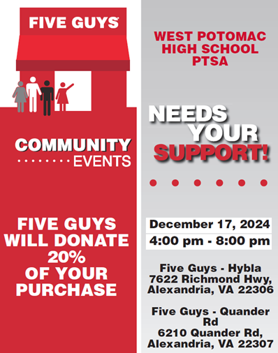 Five Guys Fundraiser Flyer