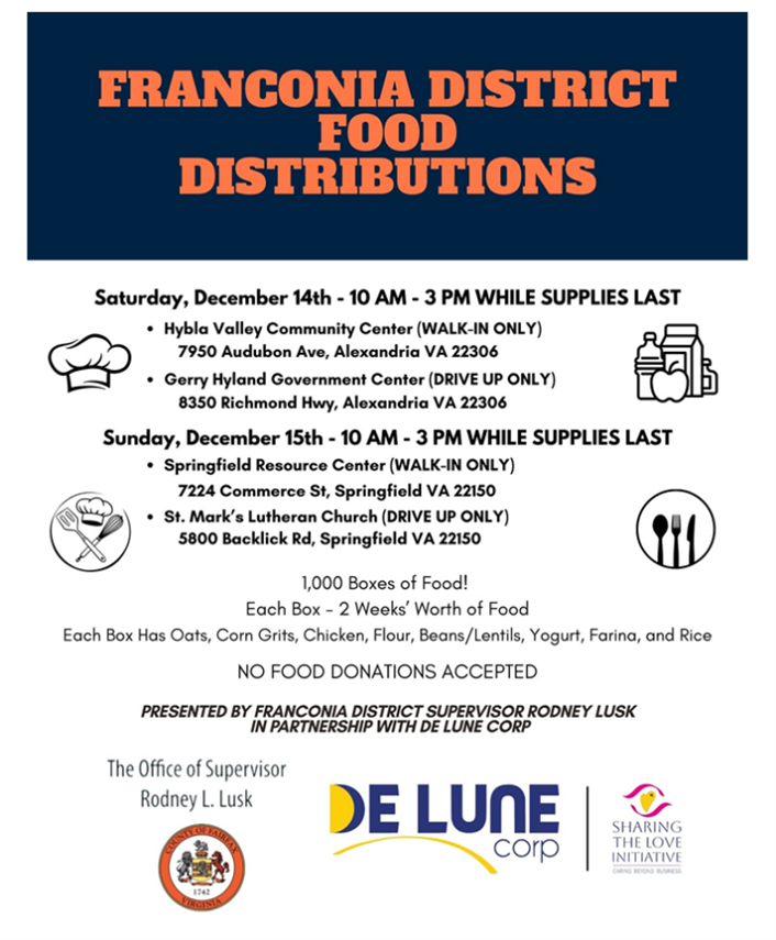 Franconia Food Distribution Flyer