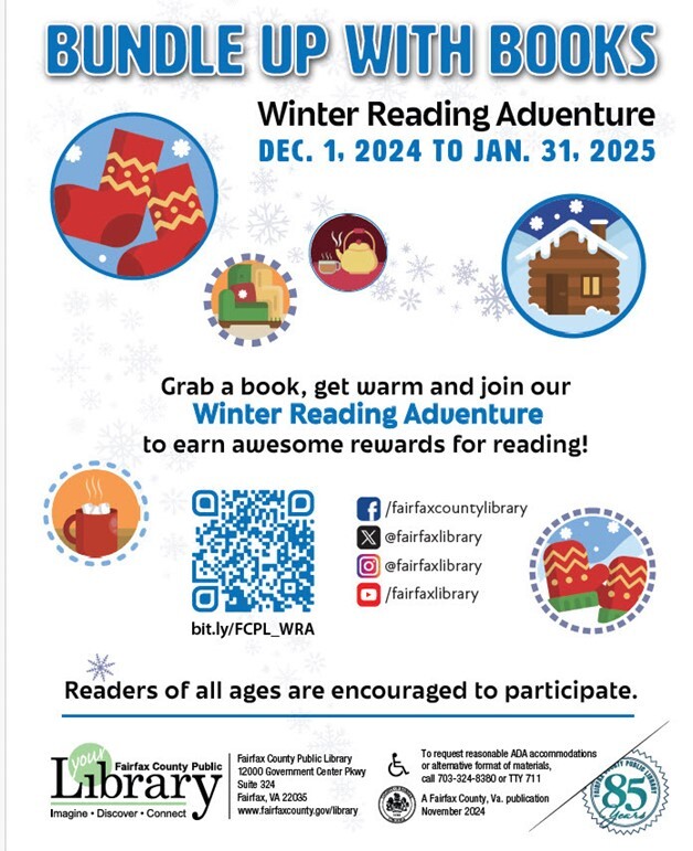 Library Winter Reading Challenge Flyer