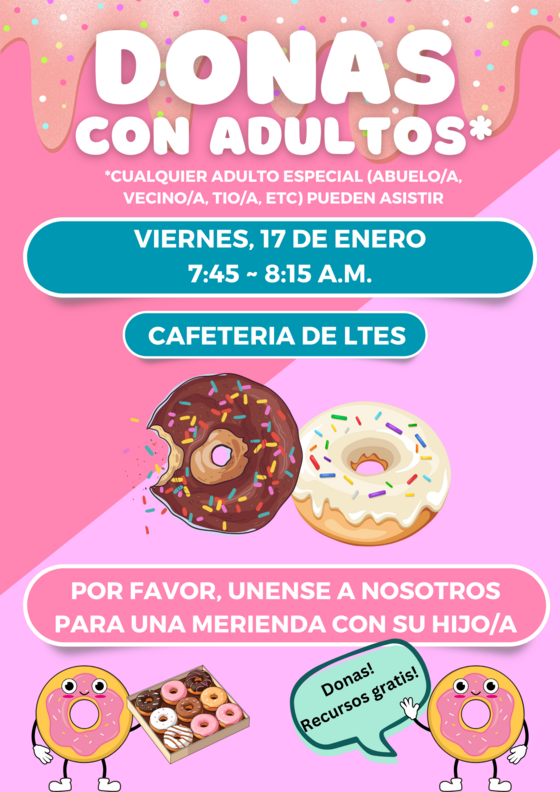 donuts with grownups - Spanish