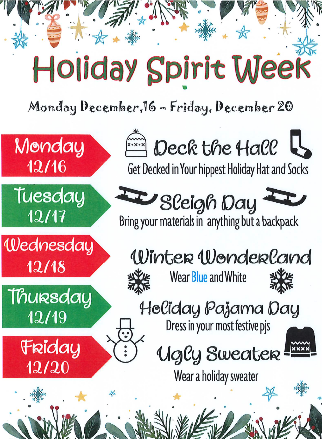 Spirit Week Flyer