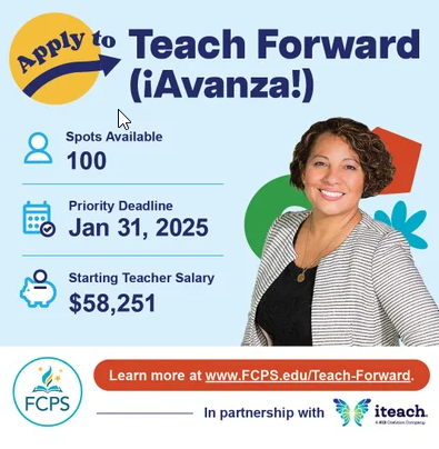 Informational flyer for Teach Forward (Avanza)