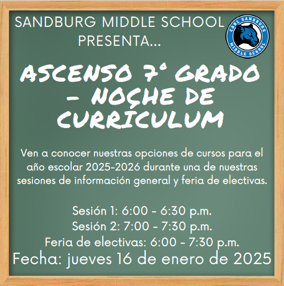 sandburg curriculum night spanish