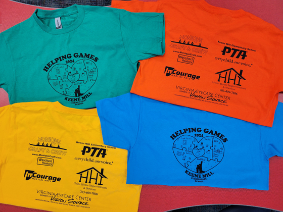 Helping Games shirts