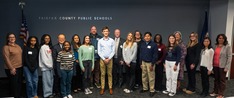 Photo of School board members and 24-25 SB Student Leadership Development Program students