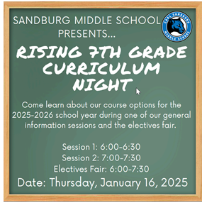 Carl Sandburg Curriculum Night 2025