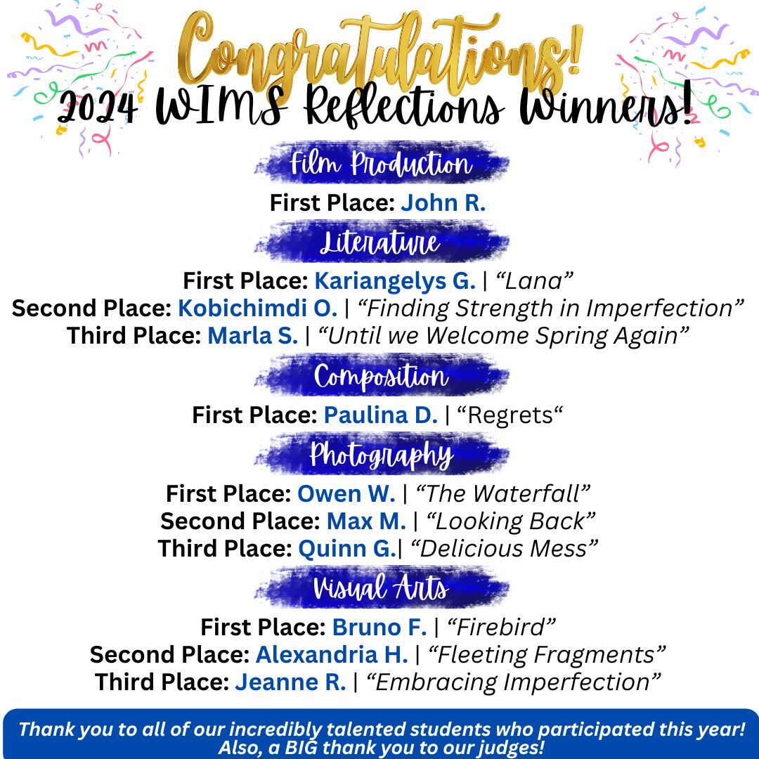 Reflection Winners