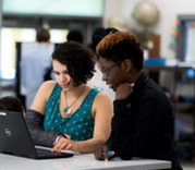Photo of Global STEM Students Preparing for Presentations.jpg