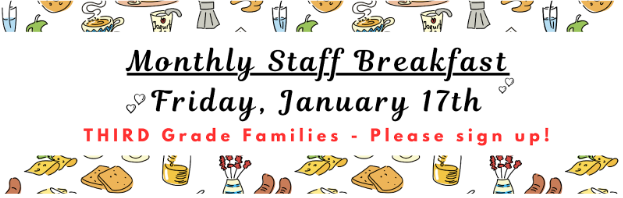 Monthly Staff Breakfast