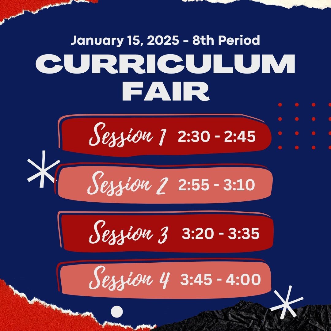 Curriculum Fair Schedule
