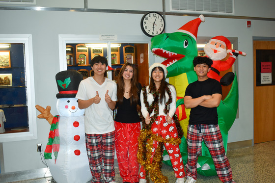 SGA Officers Pose at Winter Bash