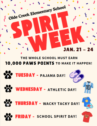 paws spirit week