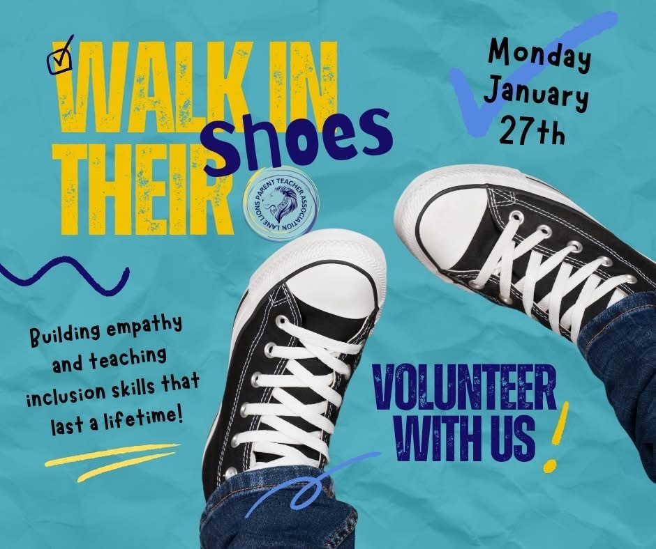 Walk in My Shoes volunteer notice - January 27th