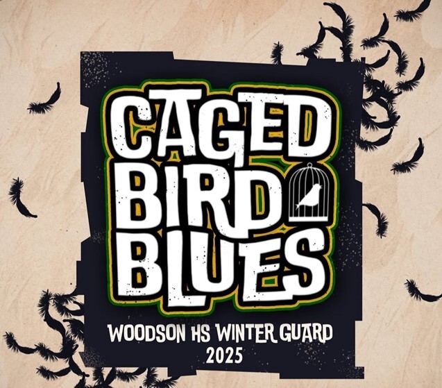 Caged Bird Blues - Woodson Winter Guard logo