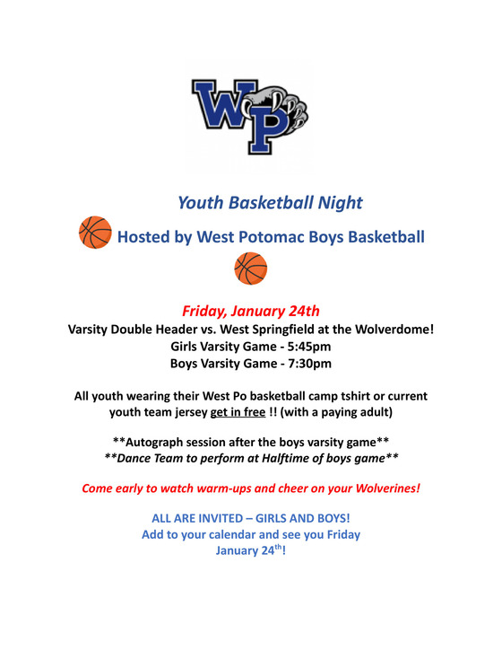 WP Youth Basketball Night