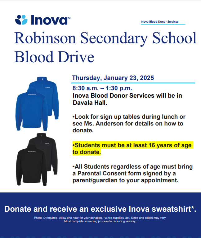 Robinson Blood Drive