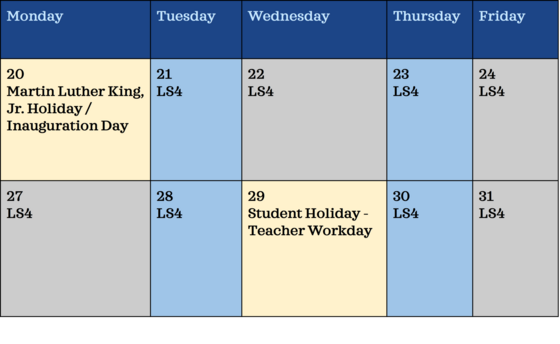 bell schedule