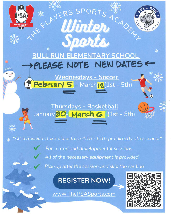 January After School Activities Sign up
