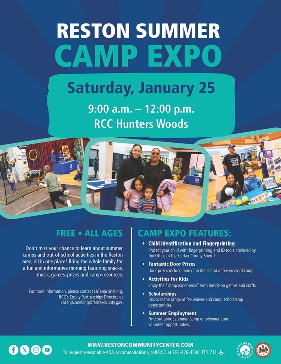 Reston Summer Camp Expo Flyer