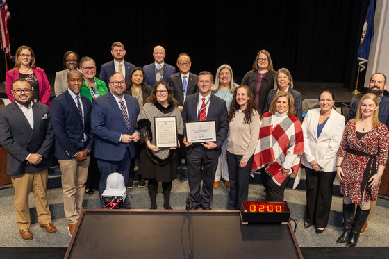 School Board presents Woodson administration with Exemplar Award recognition
