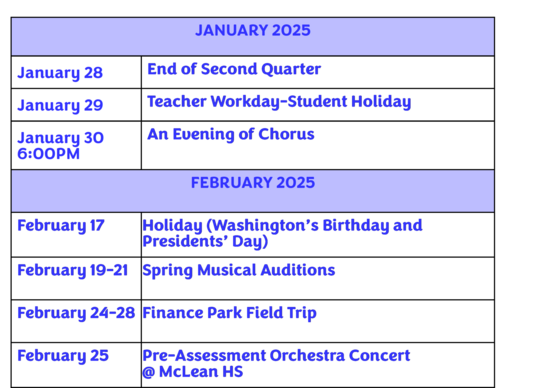 upcoming events