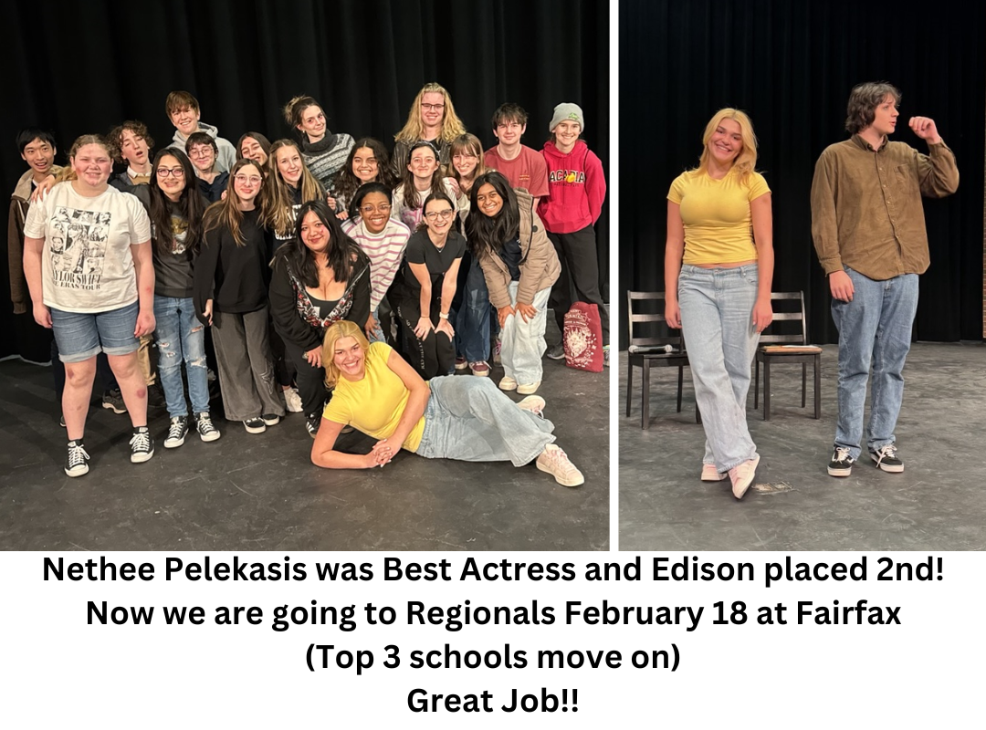 students posing on a stage 