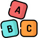 ABC blocks icon