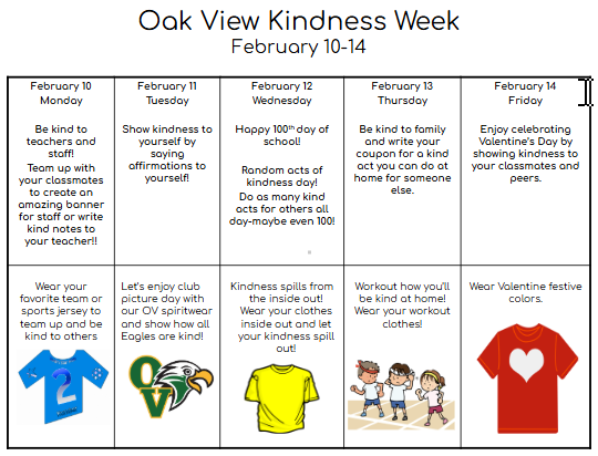 Kindness Spirit Week