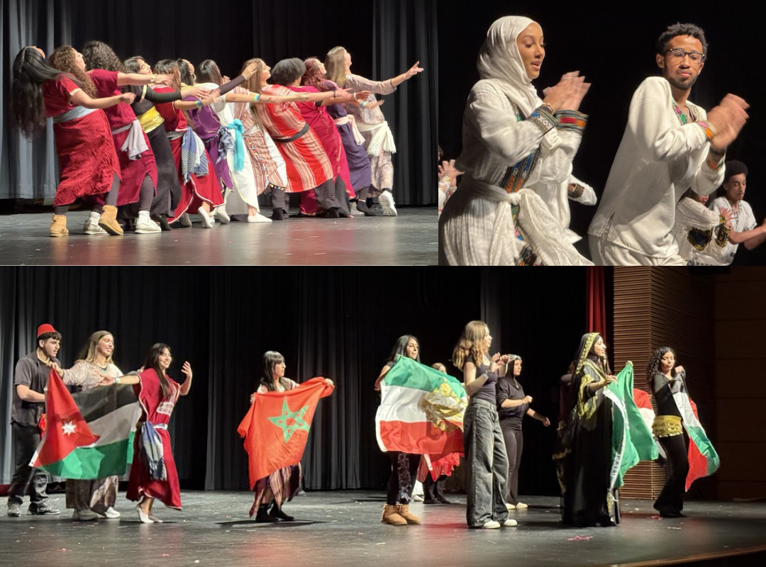 students dancing on stage