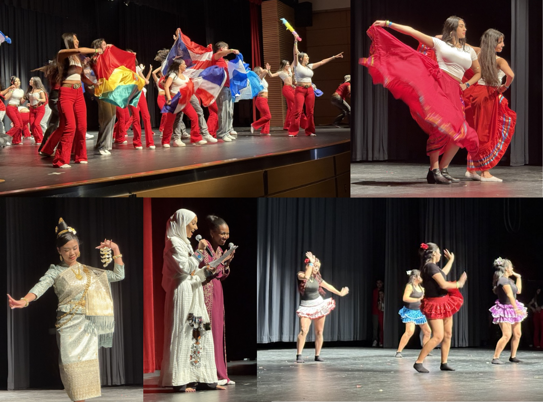 students dancing on stage