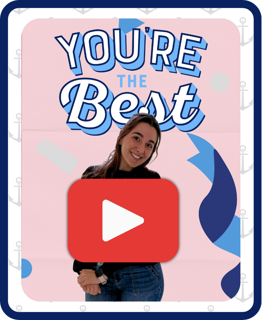 Image of recent social media post with a play button on top