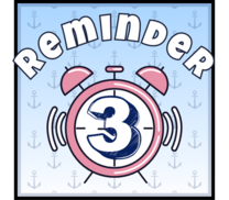 "Reminder 3 Hour Early Release" and an image of a clock