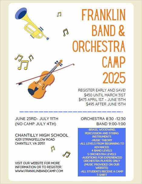Chantilly Band and Strings Flyer