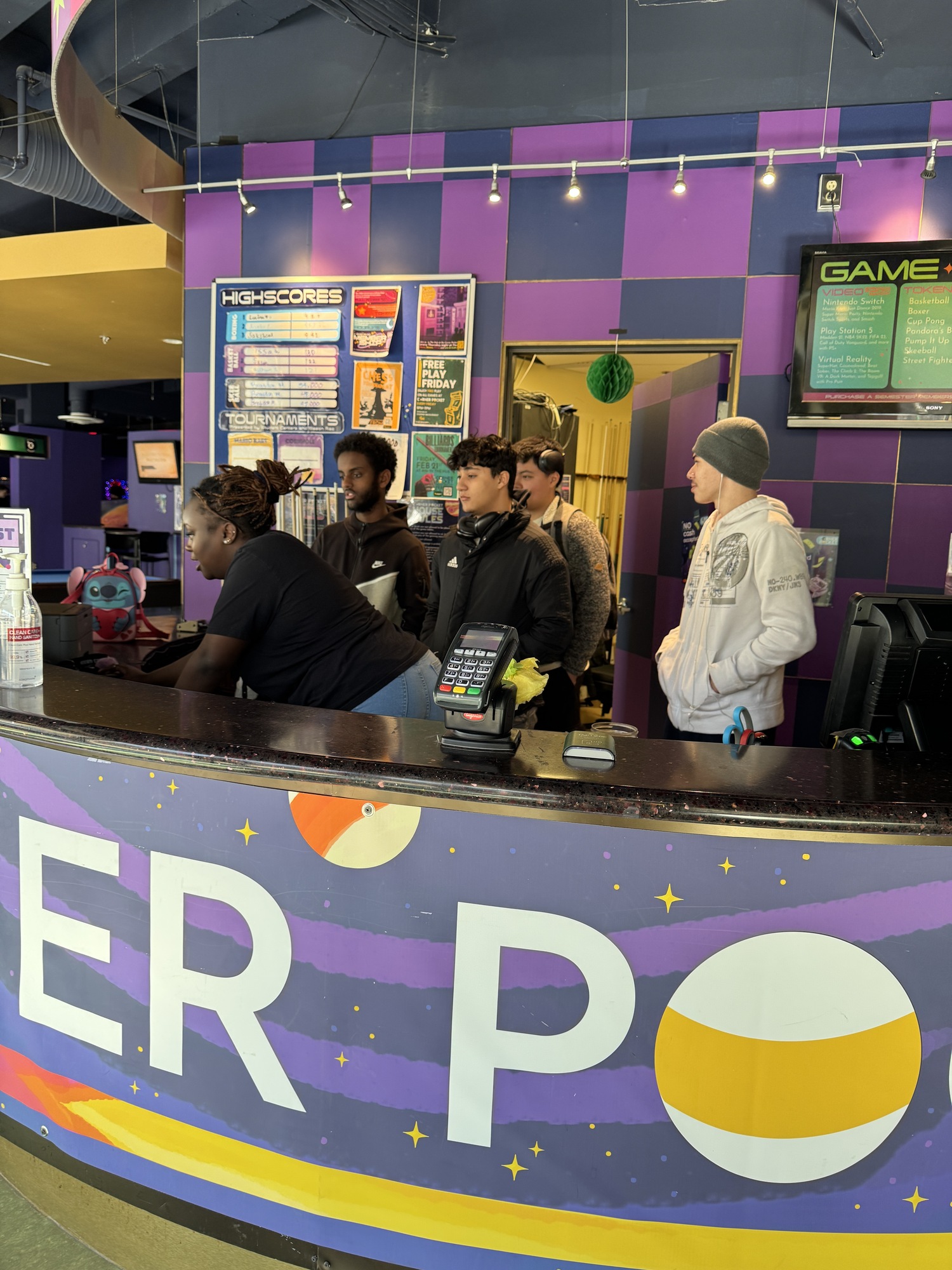 Students at Corner Pocket