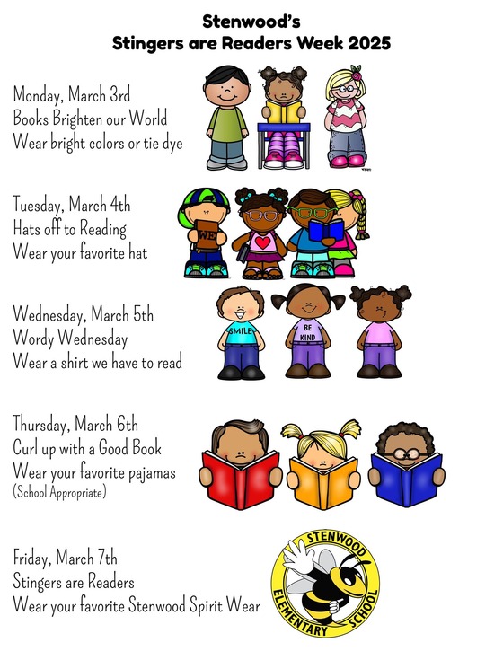 Stinger are Reader Week-Spirit Days