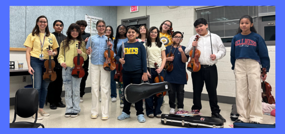 HM students from the West Potomac Area Orchestra