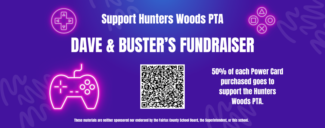 Dave & Buster's fundraiser banner