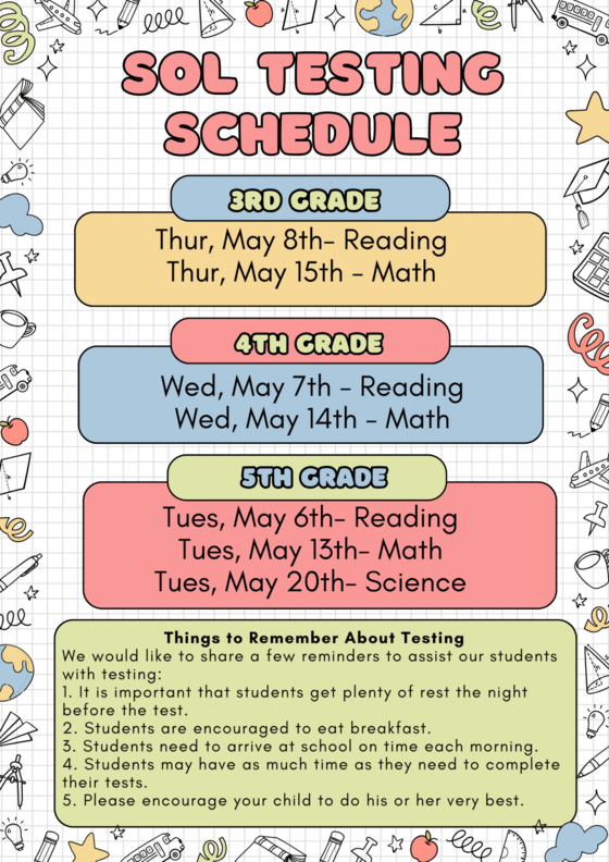 SOL SCHEDULE