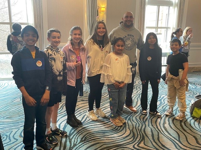 Students and Mr. Marotta at FCPS Food Show
