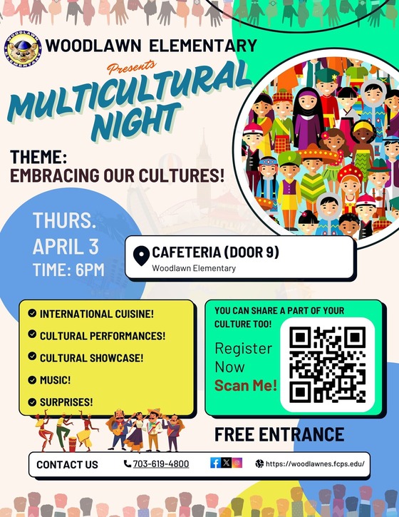 Multicultural Night Flyer in English