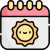 summer calendar icon