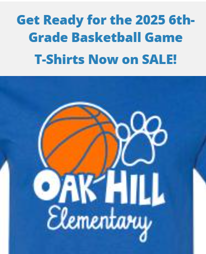 Sixth grade basketball shirt