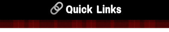 Banner with "Quick Links" text and a plaid border.