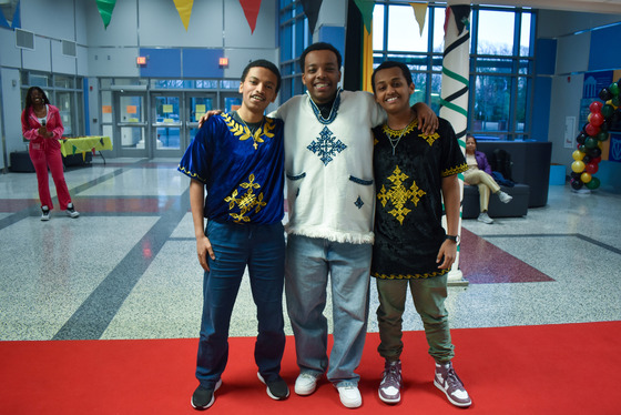 TJ Students present traditional clothes in fashion show.